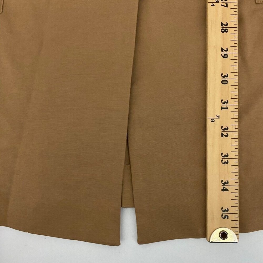 Chicos Drawstring Duster Jacket Womens 2P US PL Brown Sugar Snap Button Pockets - Picture 10 of 10